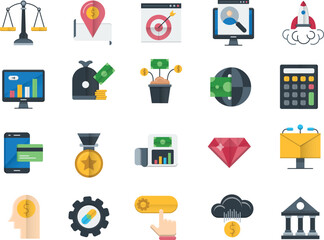 Business and finance icons