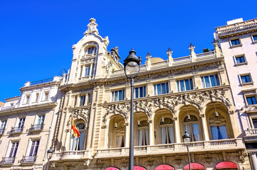 Colonial architecture of the Real Casino de Madrid, Spain