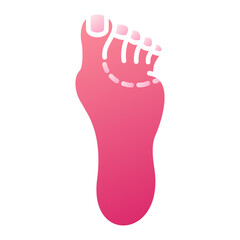 Loss Of Colour In Toes Icon