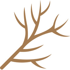 Dry Twig Flat Icon