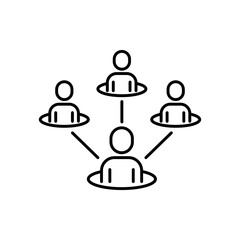 Businessman recruitment Icon. Human resource icon. Head Hunting Related Vector symbol for your infographics web site design illustration