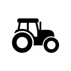 Tractor icon isolated on white background