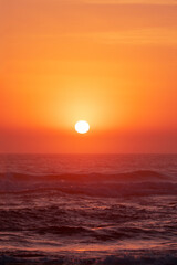 Golden sky ocean sunrise, Gold Coast Australia
