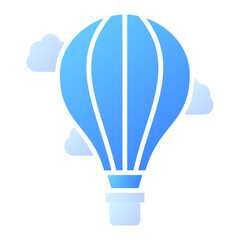 Obraz premium Hot Air Balloon Icon