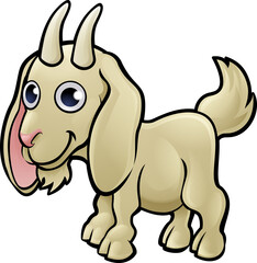A goat farm animals cartoon character
