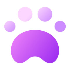 Obraz premium Paw print Icon