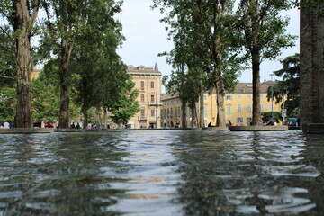 A small lake in the center of Parma