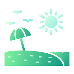 Fototapeta premium Beach Icon