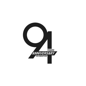 94 years anniversary celebration logotype