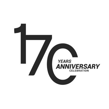 170 years anniversary celebration logotype