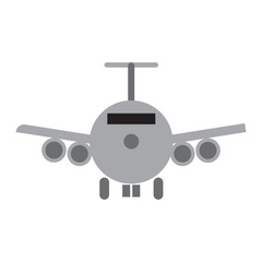 illustration of a airplane, minimalist vector icon