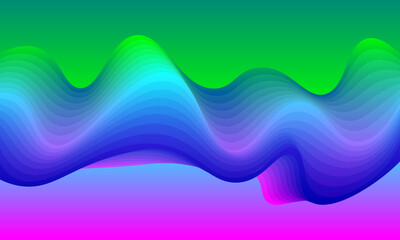 abstract colorful wave background. 