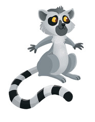 Lemur illustration for children