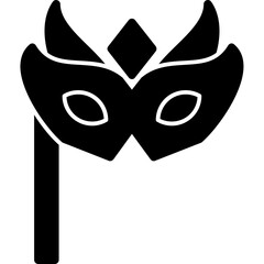 New Year Mask Icon