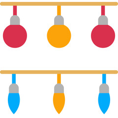 New Year Lights Icon