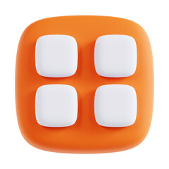 menu 3D Illustration User Interface