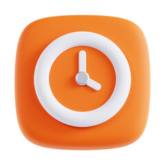 clock 3D Illustration User Interface