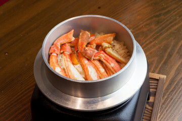 蟹の釜飯