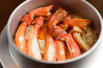 蟹の釜飯