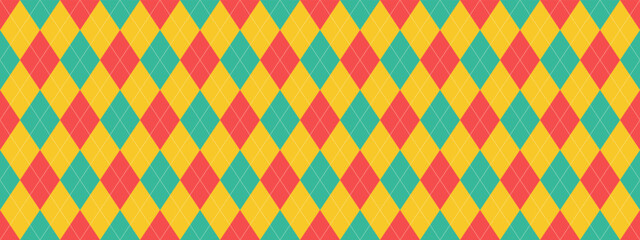 Plaid pattern design. Tartan fabric texture. Check textile in vector.