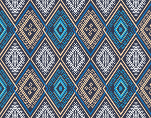 Ethnic geometric pattern design for background or wallpaper.