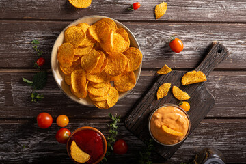 Tortilla chips witch chilli