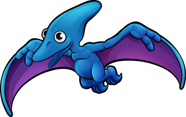 A pterodactyl dinosaur animals cartoon character © Christos Georghiou