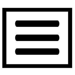 Obraz premium Menu icon sign symbol design