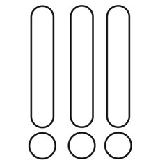 Menu icon sign symbol design