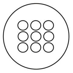 Menu icon sign symbol design