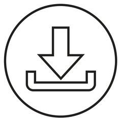 Fototapeta premium Download icon sign symbol design