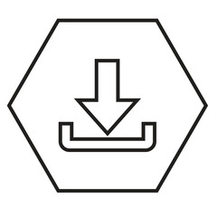 Fototapeta premium Download icon sign symbol design