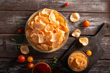 Fototapeta premium Paprika chips