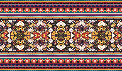 seamless ethnic pattern design.Geometric ethnic oriental ikat pattern traditional Design.ethnic oriental pattern,fabric,embroidery.Mexican pattern.merican pattern.latin african.indian fabric.Mexican