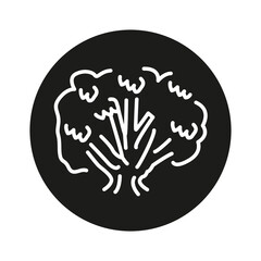 Root  tree color line icon. Pictogram for web page