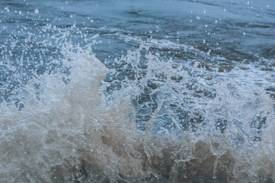 Water splashes on the sea close-up © Simon