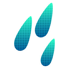 simple flat weather icon dots