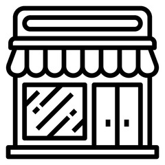 Store line icon. Can be used for digital product, presentation, print design and more.