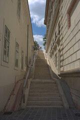 Fototapeta premium European stairs going up
