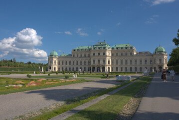 Fototapeta na wymiar Austrian palace front view