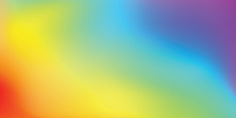 Trendy abstract rainbow blurred background. Smooth watercolor vector illustration for web, template, posters, card, banner. Pastel colors gradient mesh pattern