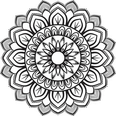 Mandala design element round ornament