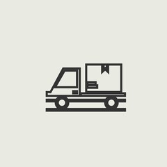 Fototapeta premium Delivery truck icon