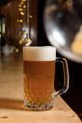 mug of beer on the bar
