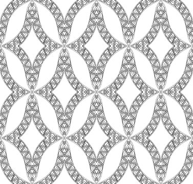 Geometric abstract seamless pattern. Vector background