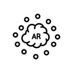 Argon Gas Vector Icon. Laser Welding, Arc Welding, Contact Welding, Manufacturing, Industry, Medicine, Fire Fighting, Products.