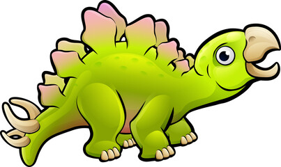 A stegosaurus dinosaur animals cartoon character