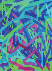 Colorful abstract painting, watercolor art brush abstract background.