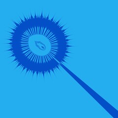 blue and turquoise striped creative pattern beyond advanced fractal design