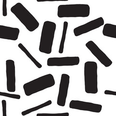 Geometric seamless abstract vector pattern with repeating rectangles and squares. Colourful composition style design for print, backdrop, background, textile, fabric products, wrapping and wall paper.